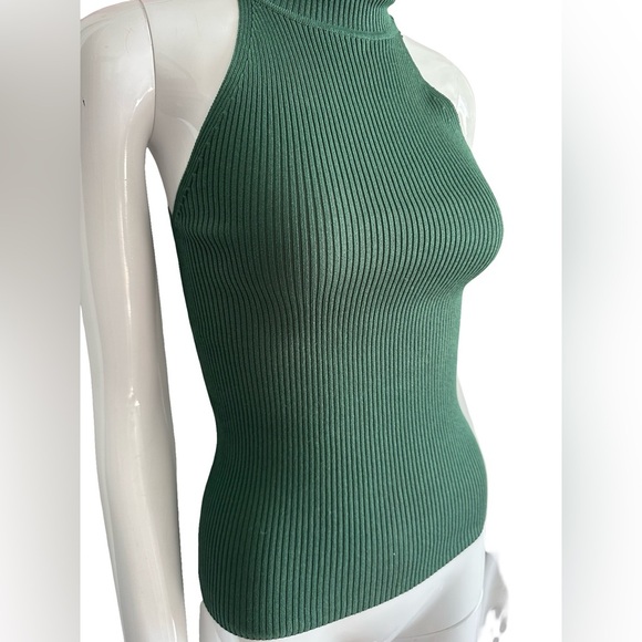 Joe's Jeans Forest Green Ribbed Top Turtleneck Xs - Picture 6 of 6